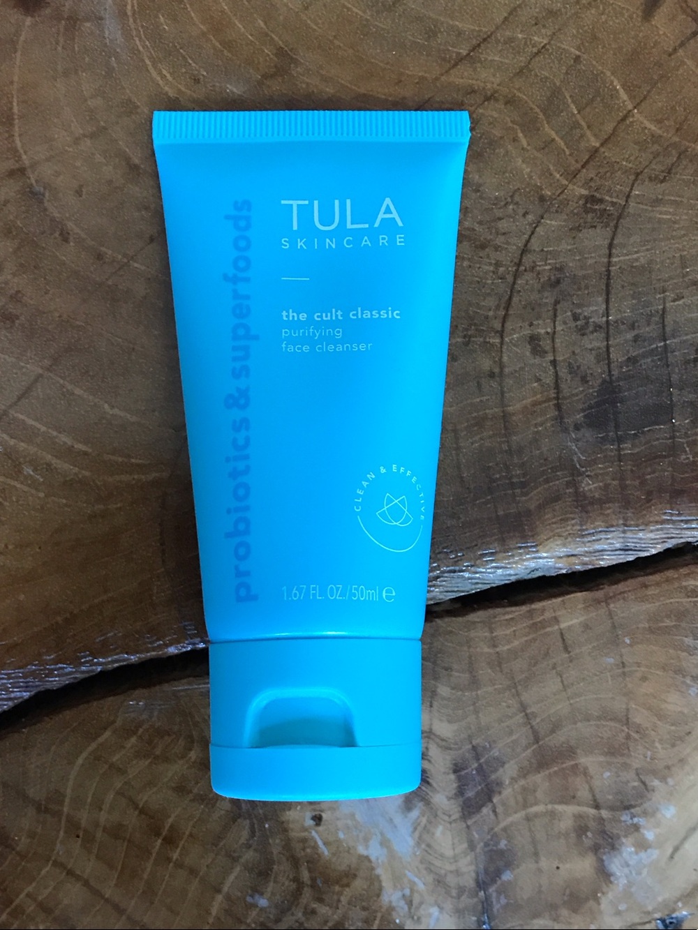 Tula Skincare Purifying Face Cleanser - Bright Blue Tube